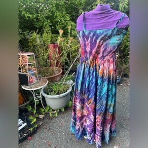 Tye Dye Hippie Maxi Dress